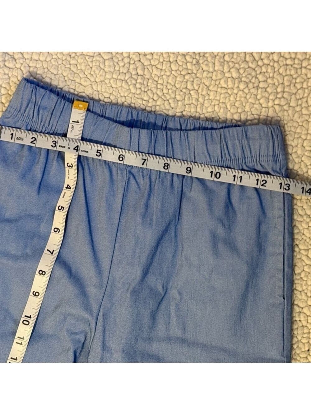 Lulunico Blue Joggers Light Blue Elastic Waist Lounge Athleisure Pants Small - Picture 9 of 13